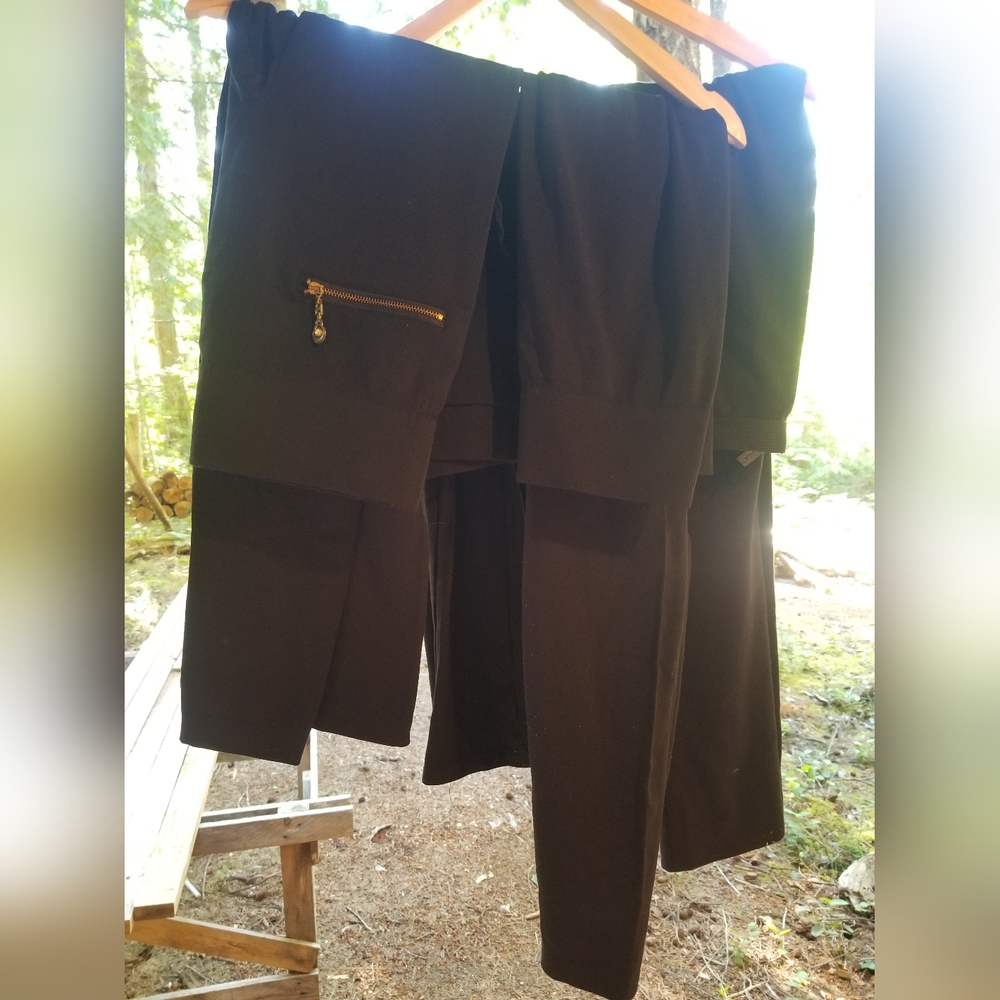 Tights Lot of 4 black Tahari Colorful Soho Girls Ladies Pants Leggings Medium